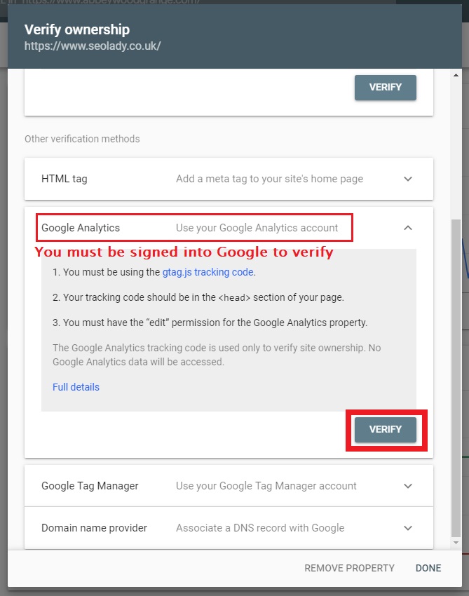 How To Verify Google Search Console Verification Website 
